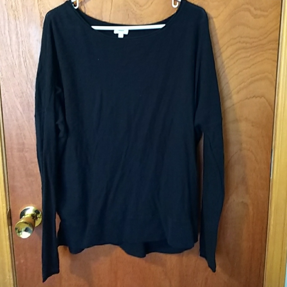 Vince large black long sleeve top.